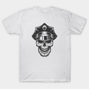 cop skull T-Shirt